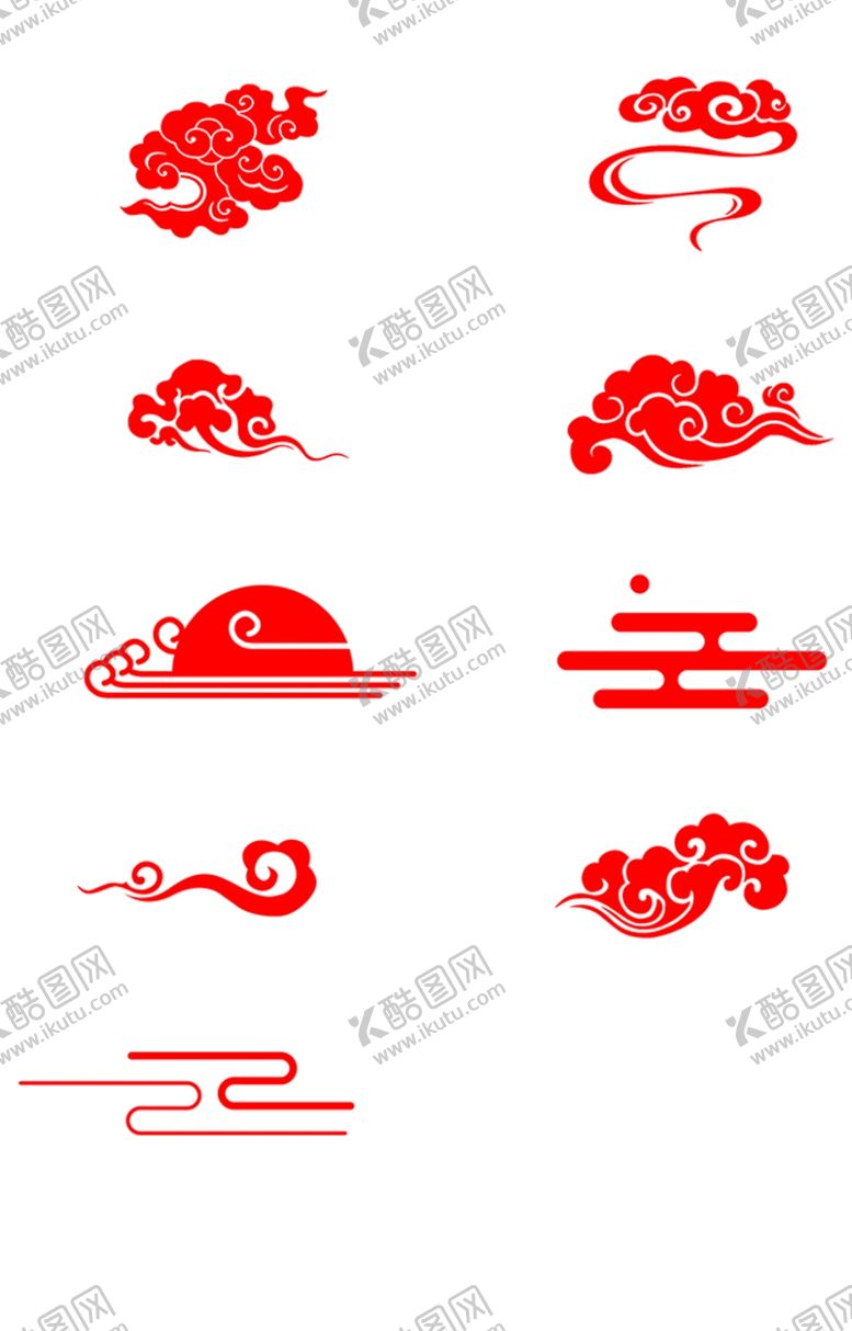 编号：31414405040804159719【酷图网】源文件下载-中国风祥云图案花纹底纹PNG