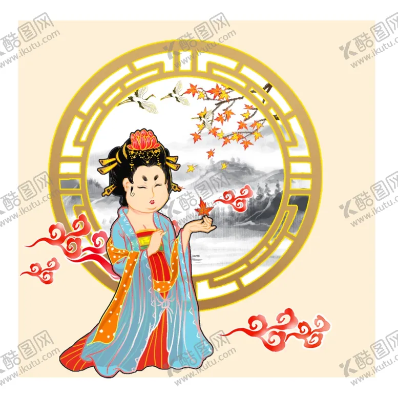 编号：83379304190407036094【酷图网】源文件下载-卡通侍女图