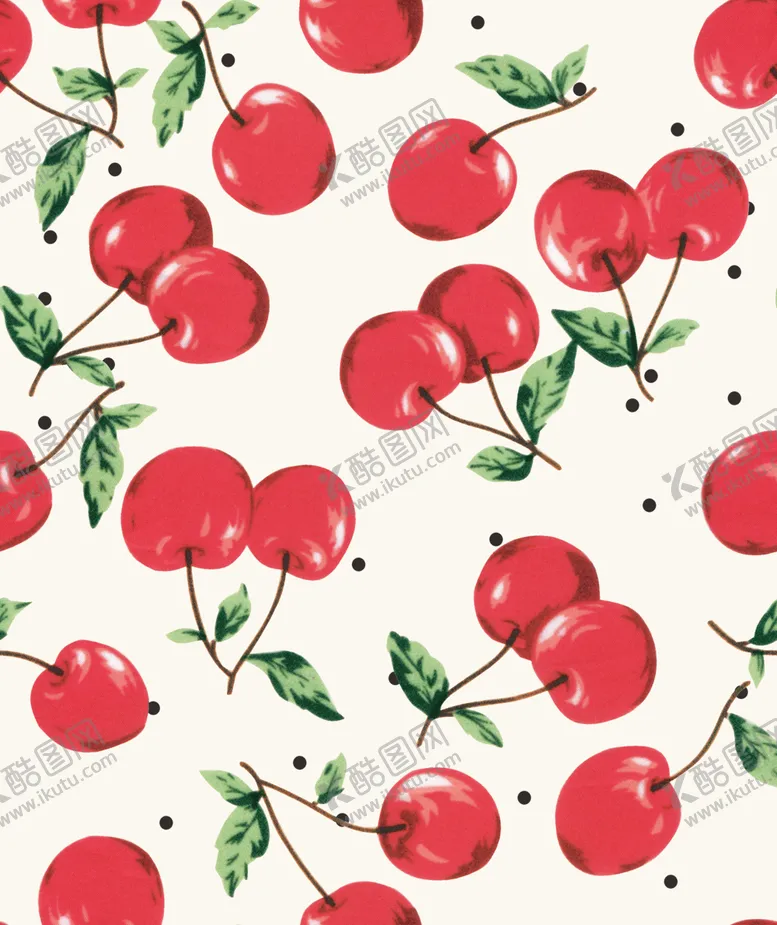编号：44938209221552381866【酷图网】源文件下载-圆点樱桃数码爆款手绘