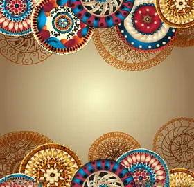 欧式民族花纹花边