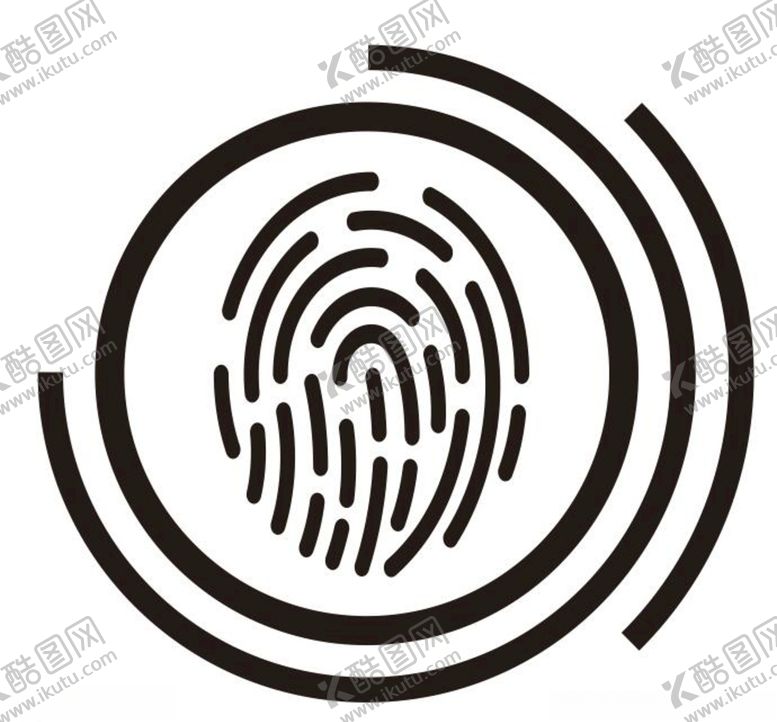 编号：47475503300758406610【酷图网】源文件下载-矢量指纹录入