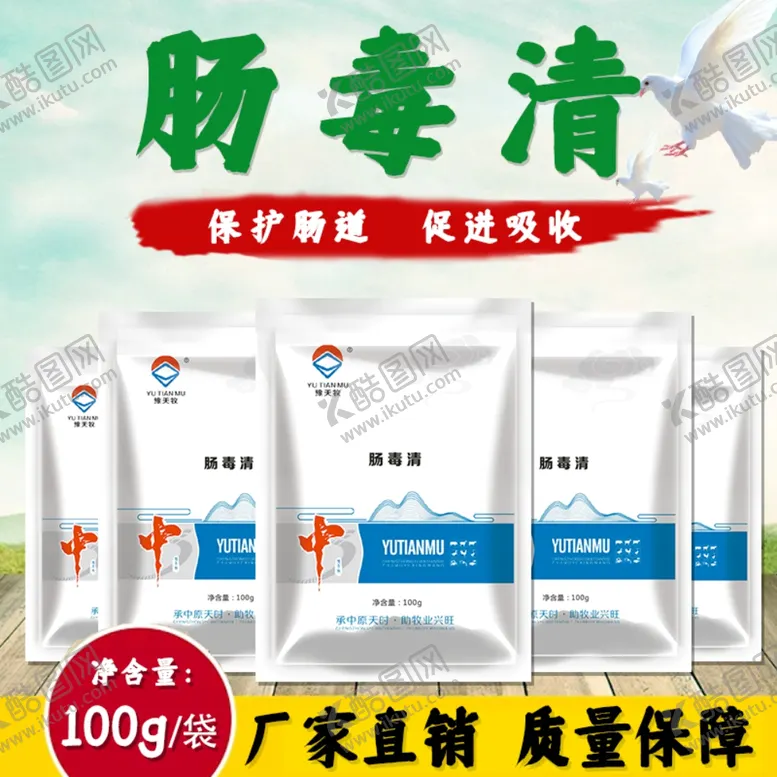 编号：29432702131806225349【酷图网】源文件下载-鸽子绿色电商主图
