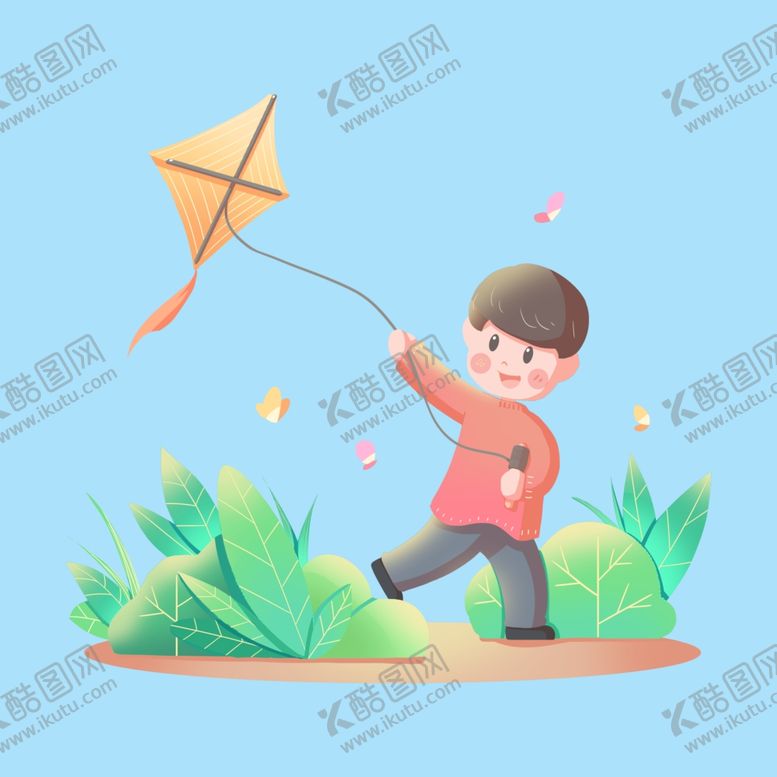 编号：81739505021653536055【酷图网】源文件下载-放风筝