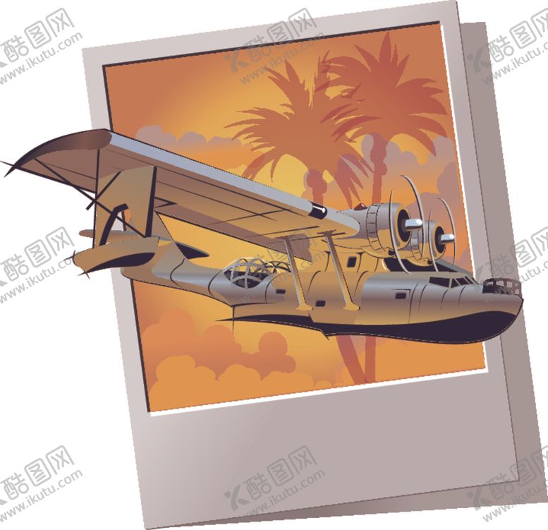 编号：46082910071940199580【酷图网】源文件下载-卡通造型民航客机飞机图片