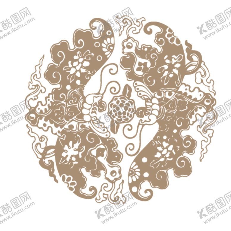 编号：15794410291122044060【酷图网】源文件下载-中国古典神兽图案