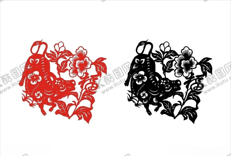 编号：51483309281453507243【酷图网】源文件下载-牛剪纸