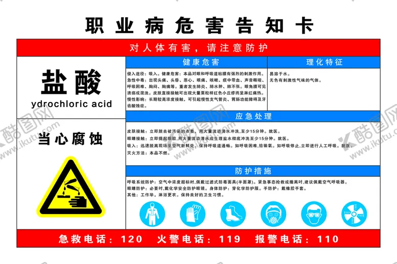 编号：59486109191325491327【酷图网】源文件下载-职业病危害告知卡