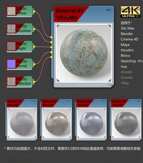 4K超清金属材质贴图