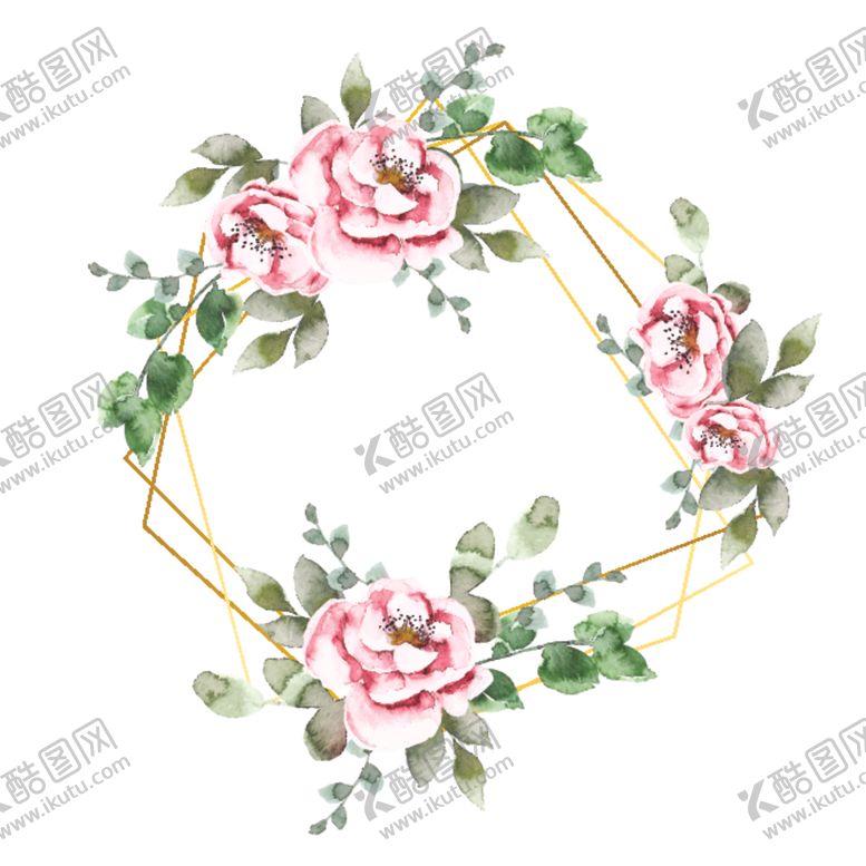 编号：24840309270021476113【酷图网】源文件下载-花卉边框