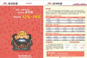 财富理财金融沙僧宣传单