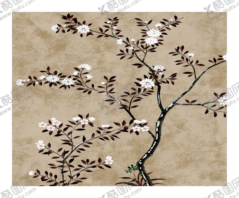编号：96829103010020467781【酷图网】源文件下载-梅花肌理画浮雕画凹凸画艺术画