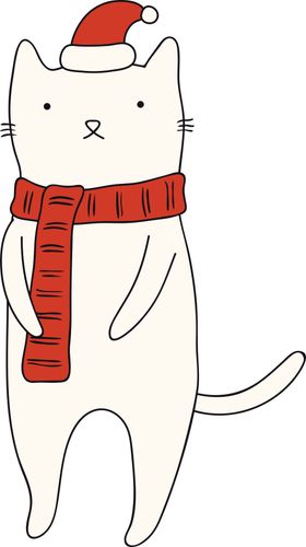 手绘卡通猫