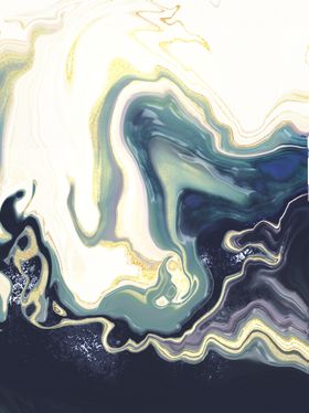 水墨玻璃质感鎏金背景