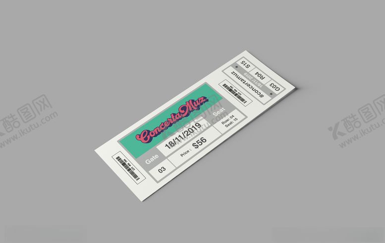 编号：50020610300811172015【酷图网】源文件下载-门票卡券样机
