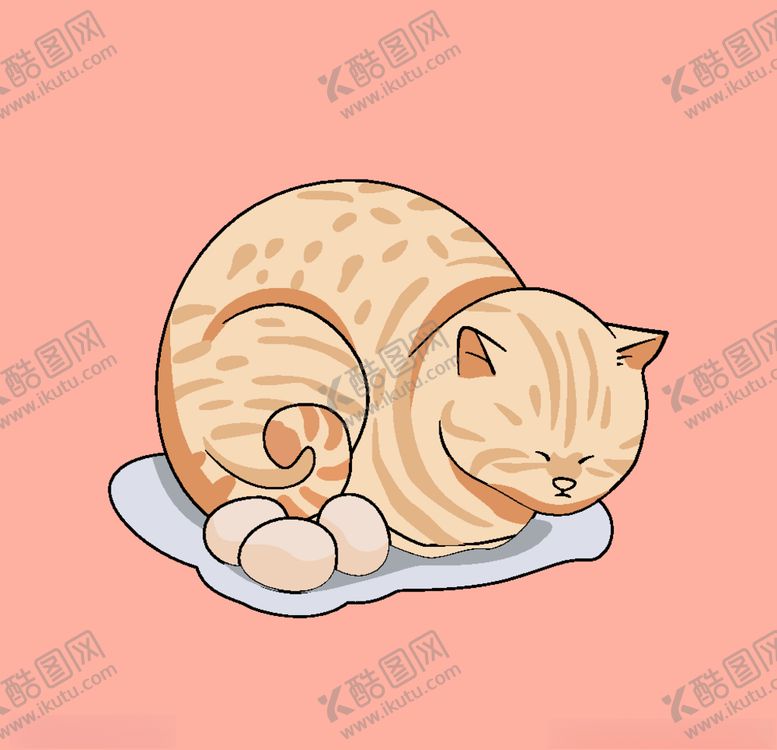 编号：52033005020732472842【酷图网】源文件下载-橘猫插画