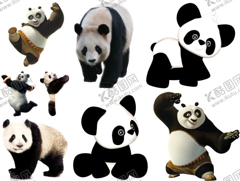 编号：59805110061648491343【酷图网】源文件下载-熊猫png免扣高清素材