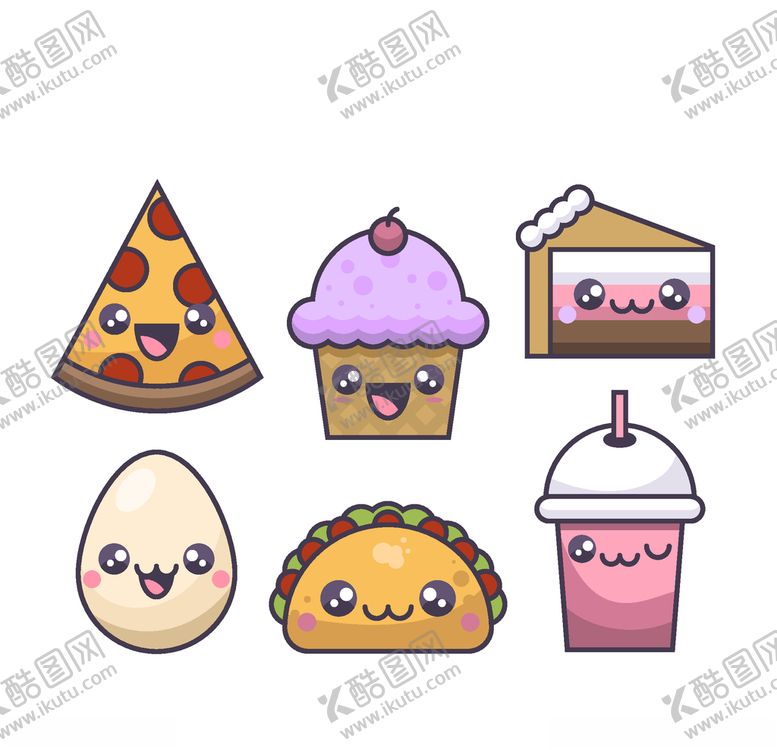 编号：68062710031344507187【酷图网】源文件下载-可爱食物