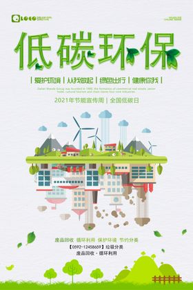 环保海报节能减排海报