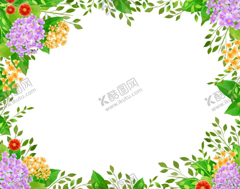编号：65154309250309154806【酷图网】源文件下载-鲜花边框