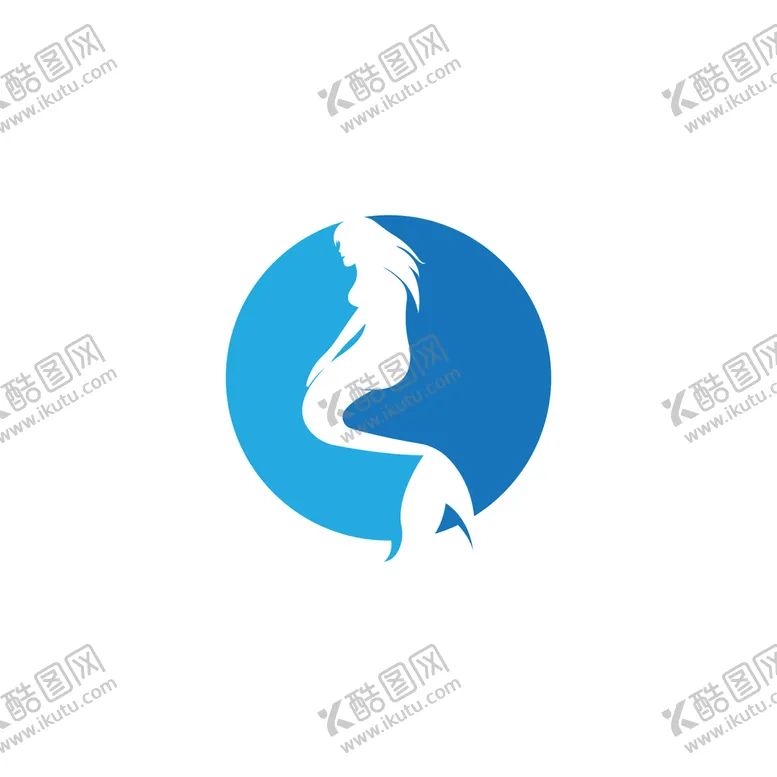 编号：36285910041711128423【酷图网】源文件下载-美人鱼剪影