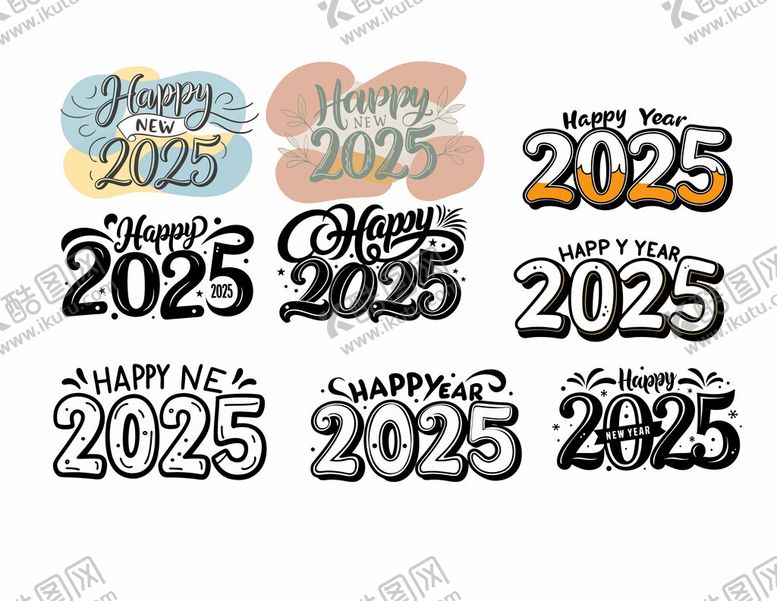 编号：37008802161235494949【酷图网】源文件下载-创意2025数字