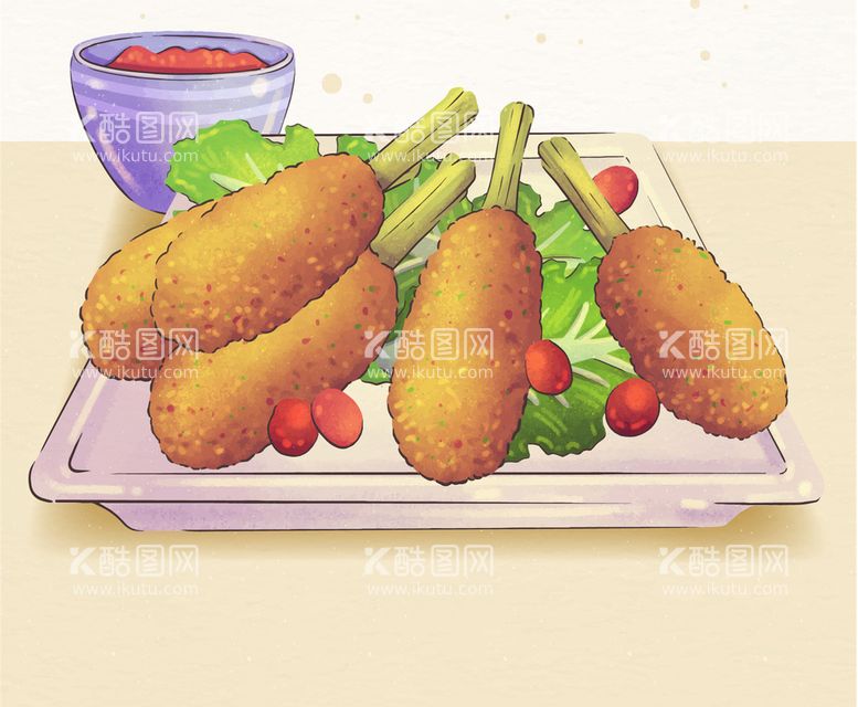 编号：67029809251241371932【酷图网】源文件下载-食物插画  