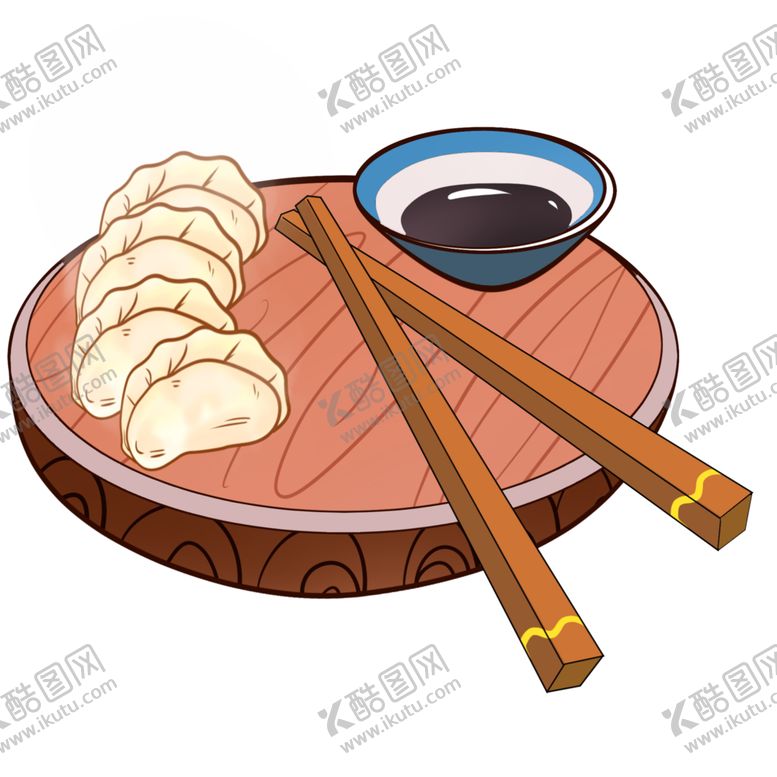 编号：79565705071237099761【酷图网】源文件下载-手绘饺子素材