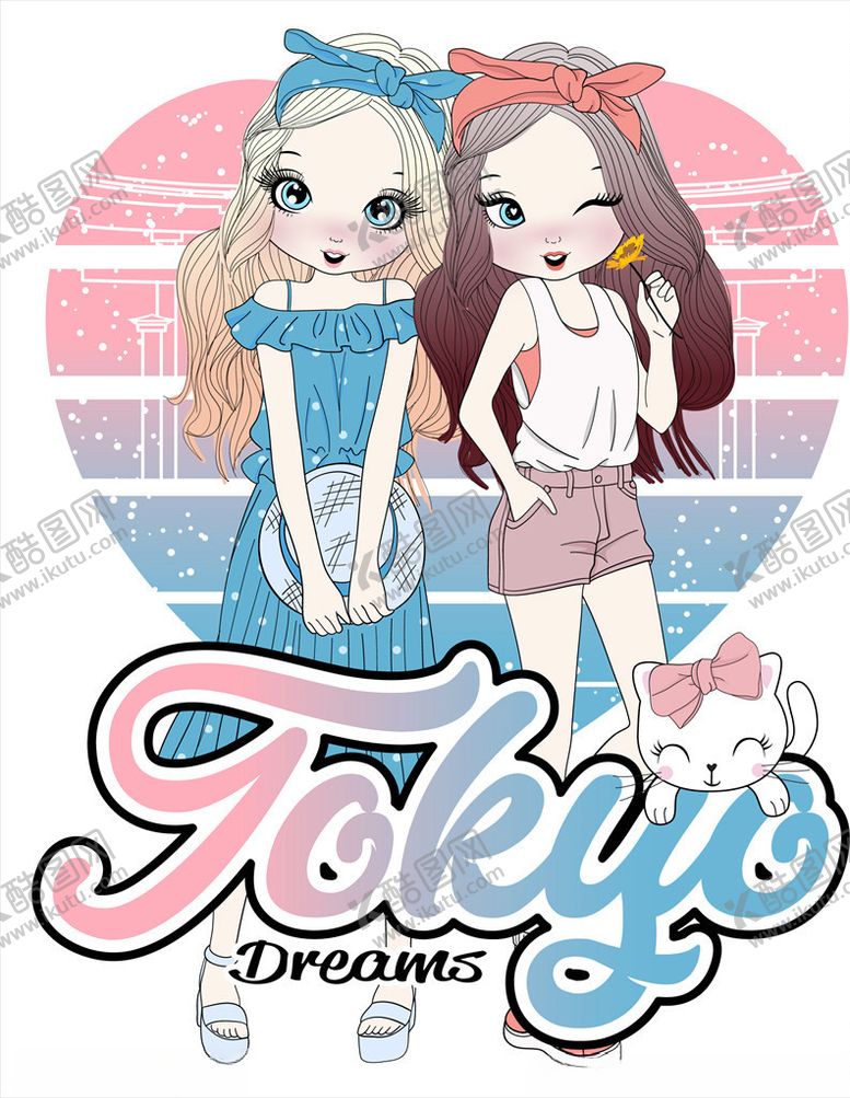 编号：48937210291301326429【酷图网】源文件下载-女孩贴纸