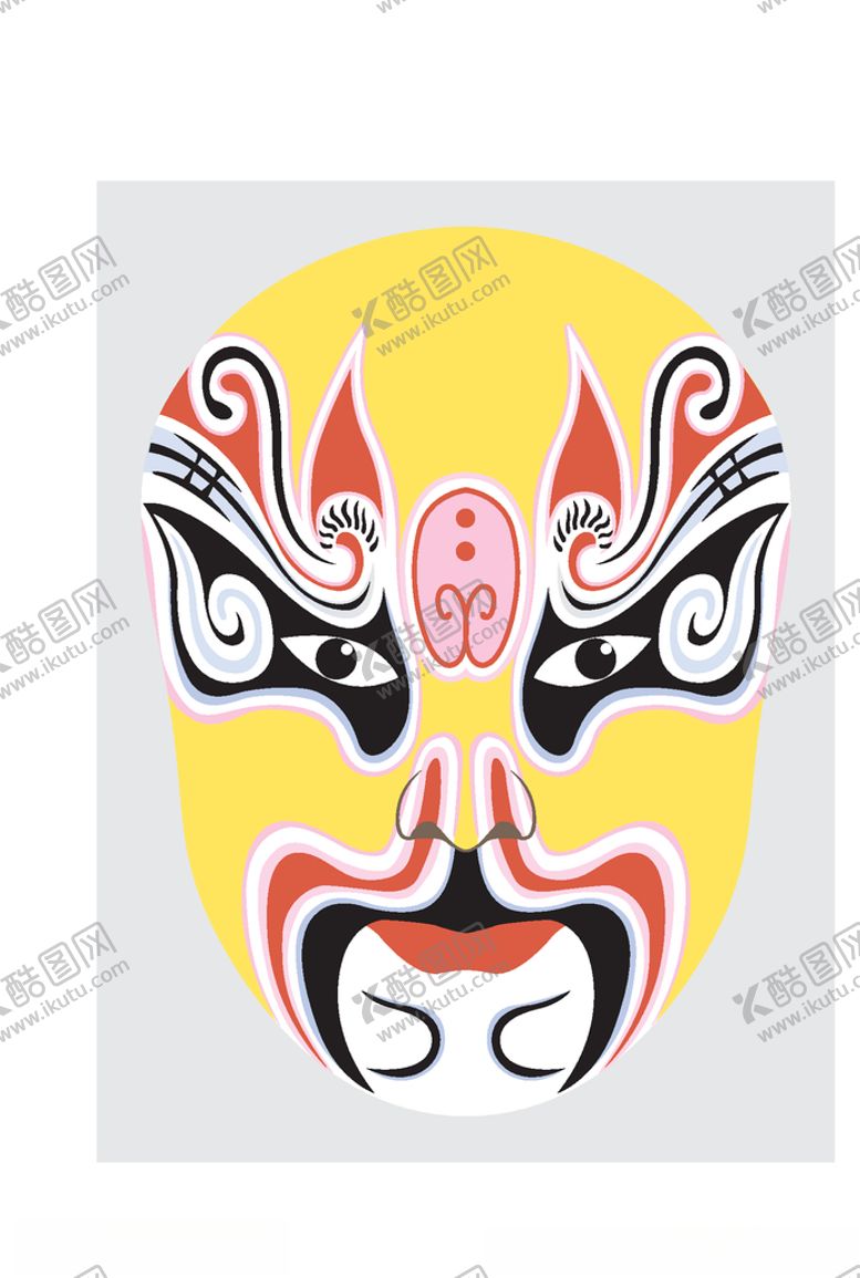 编号：55741410262347001020【酷图网】源文件下载-中国风传统京剧脸谱