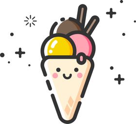 MBE冰激凌素材