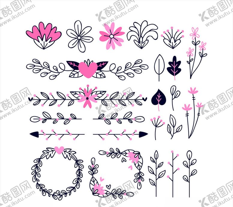 编号：38056109192106464922【酷图网】源文件下载-创意装饰花纹花卉