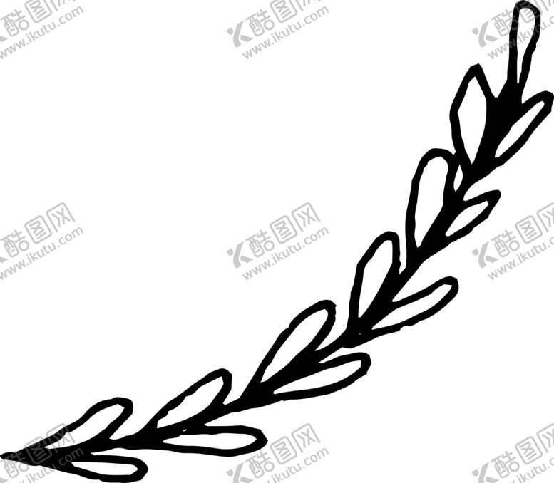 编号：14287810071918029799【酷图网】源文件下载-手绘植物枝干