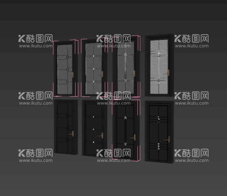 编号：34822112271220315670【酷图网】源文件下载-门窗模型