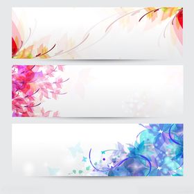 多彩流体风格横幅设计