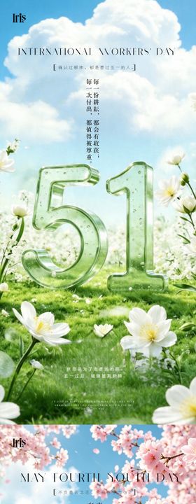 五一五四节日海报