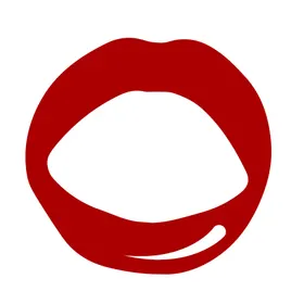 嘴唇五官卡通红