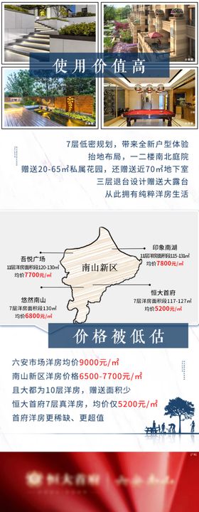 房地产滨江游轮中心长图海报