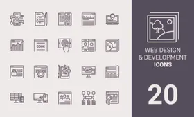 简约线条简笔图案图片