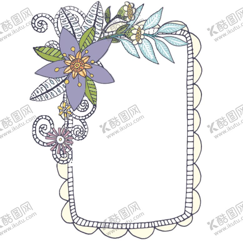 编号：24112410251136581736【酷图网】源文件下载-小清新花朵植物插画