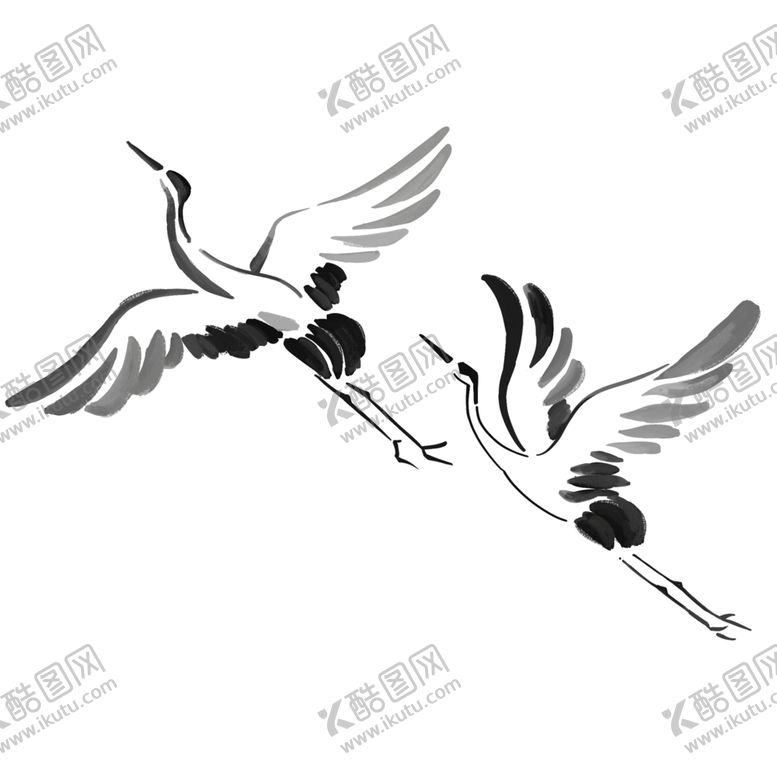 编号：96642906301350167460【酷图网】源文件下载-仙鹤素材