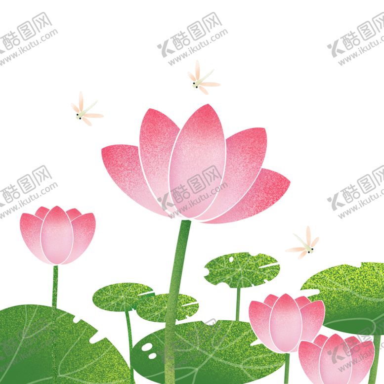 编号：88627505010230009686【酷图网】源文件下载-荷花元素