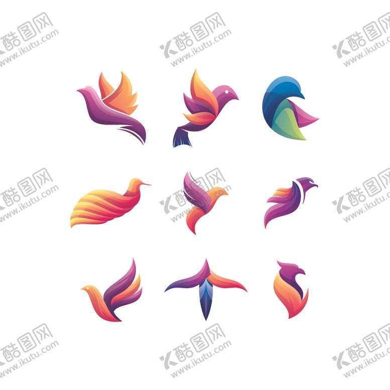 编号：58579807031624007453【酷图网】源文件下载-禽类LOGO标志