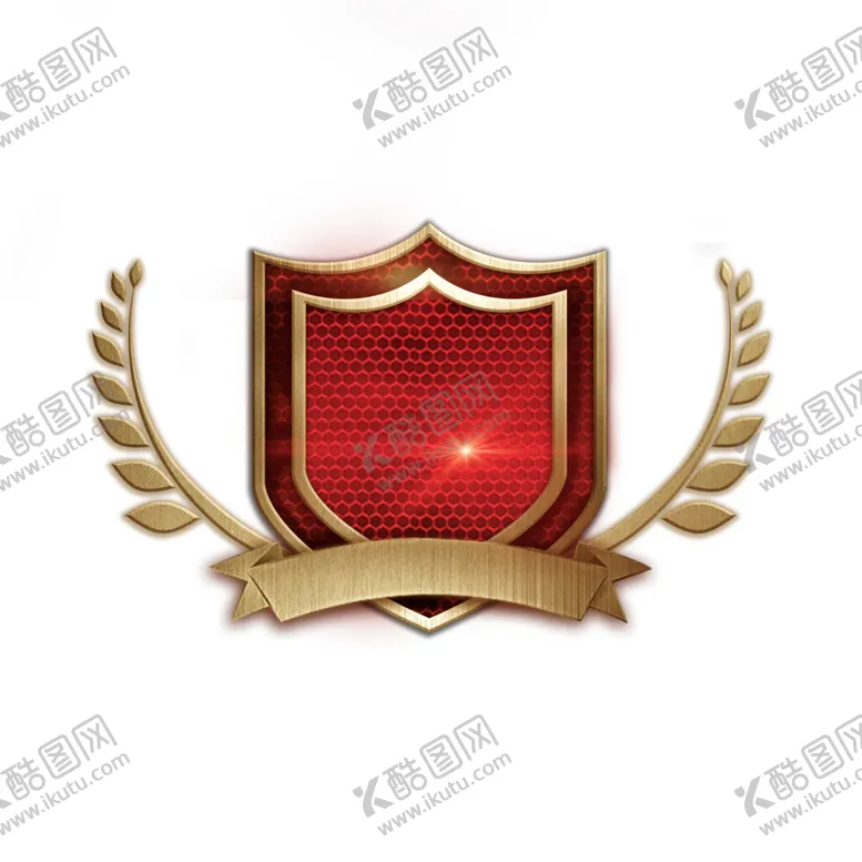 编号：22446007011419509772【酷图网】源文件下载-金色麦穗红色盾牌