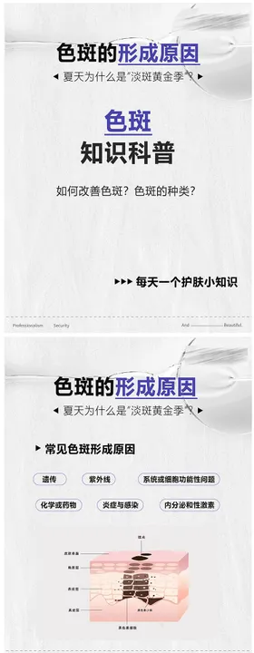 医美祛斑小知识海报
