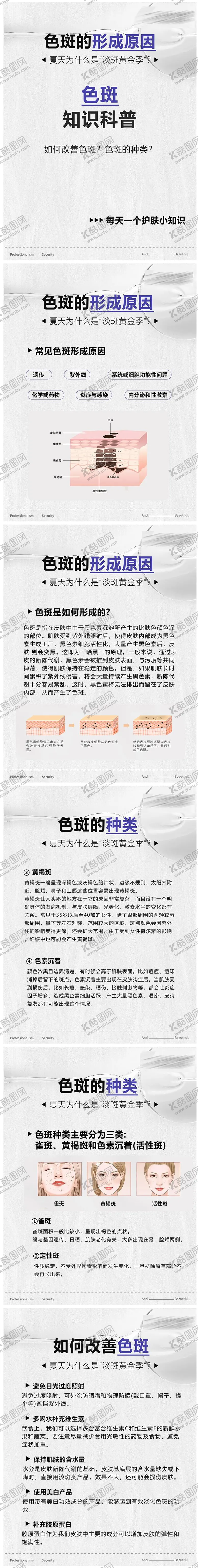 编号：50056606302150038629【酷图网】源文件下载-医美小知识科普祛斑海报