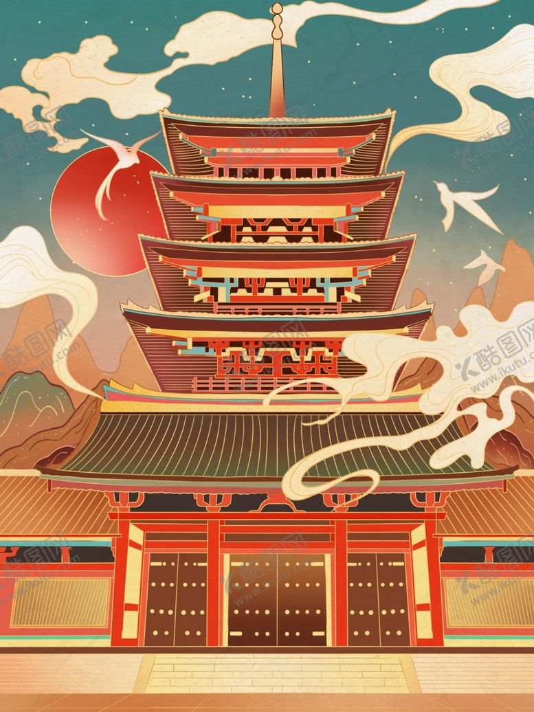 编号：25244901170036019513【酷图网】源文件下载-国潮背景