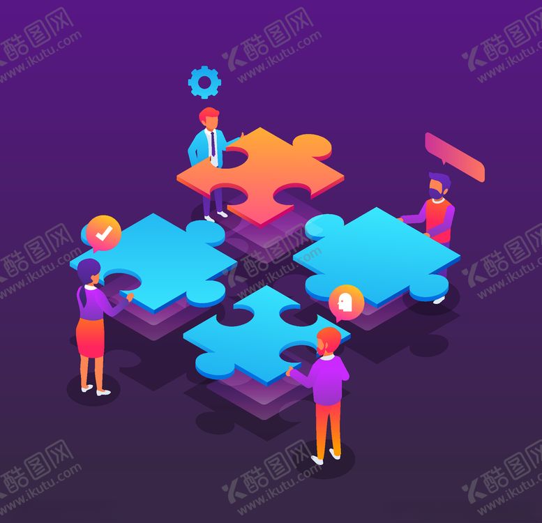 编号：12863309270650586544【酷图网】源文件下载-等距视角插画