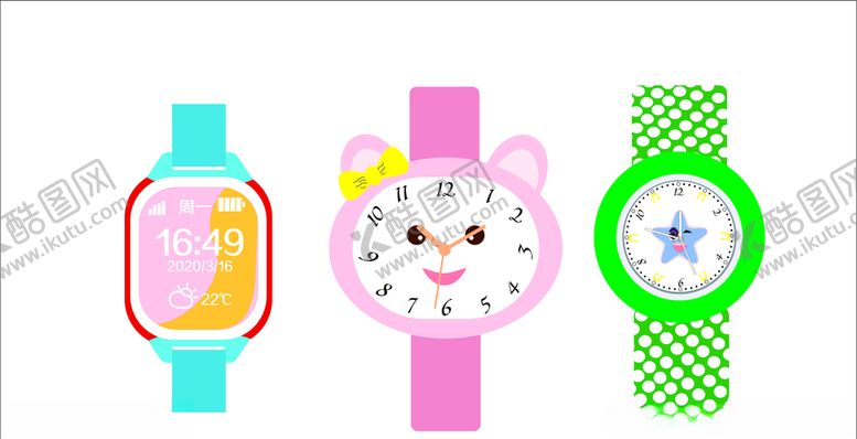 编号：44854309201524231733【酷图网】源文件下载-儿童手表