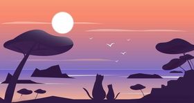 简约插画