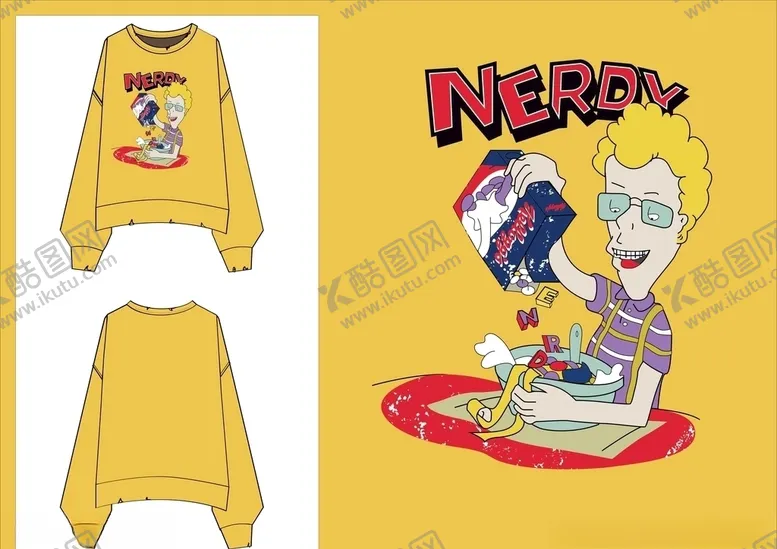 编号：37080906260935574621【酷图网】源文件下载-NERDY卫衣